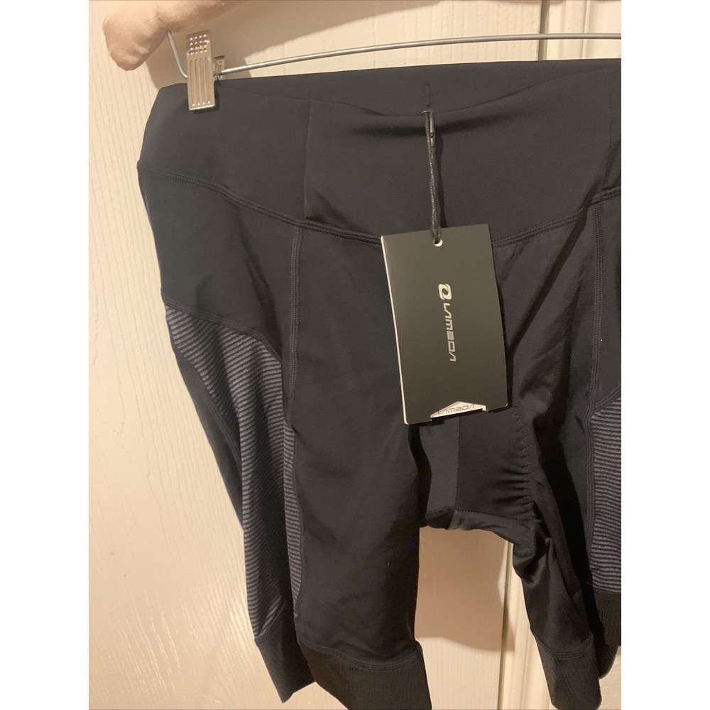lameda mens cycling shorts XL stretchy black activewear nwt - Picture 3 of 9